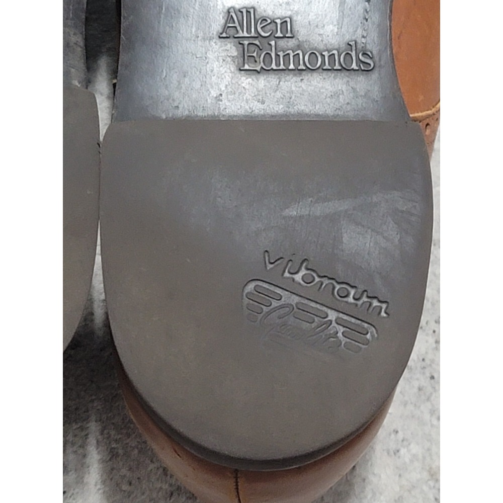 Allen Edmonds Corporate Casuals Derby Brown Walnut Leather Shoes Men Size 10.5 D - Picture 7 of 14